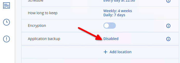 How to create application-aware backup plans in Acronis Cyber Protect 15 1 Cloud School Docs - image 58 -