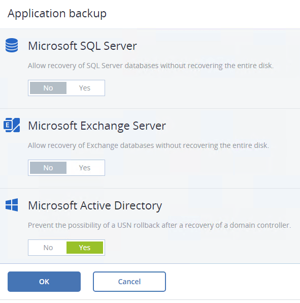 How to create application-aware backup plans in Acronis Cyber Protect 15 2 How to create application-aware backup plans in Acronis Cyber Protect 15
