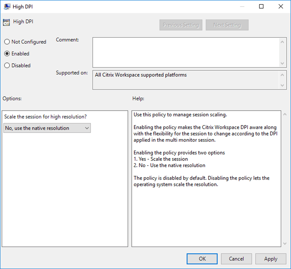 Citrix Virtual Apps and Desktops high DPI resolution issues 5 Cloud School Docs - image 87 -