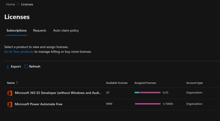 How to manage Microsoft 365 licenses and billing options in the admin center portal 5 Cloud School Docs - image 39 -