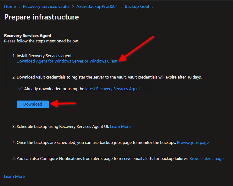 How to backup on-premises server workloads with Azure Backup 51 Cloud School Docs - image 29 -