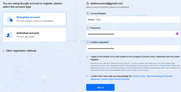 How to register for a free account in Tencent Cloud 3 Cloud School Docs - tencent3 -